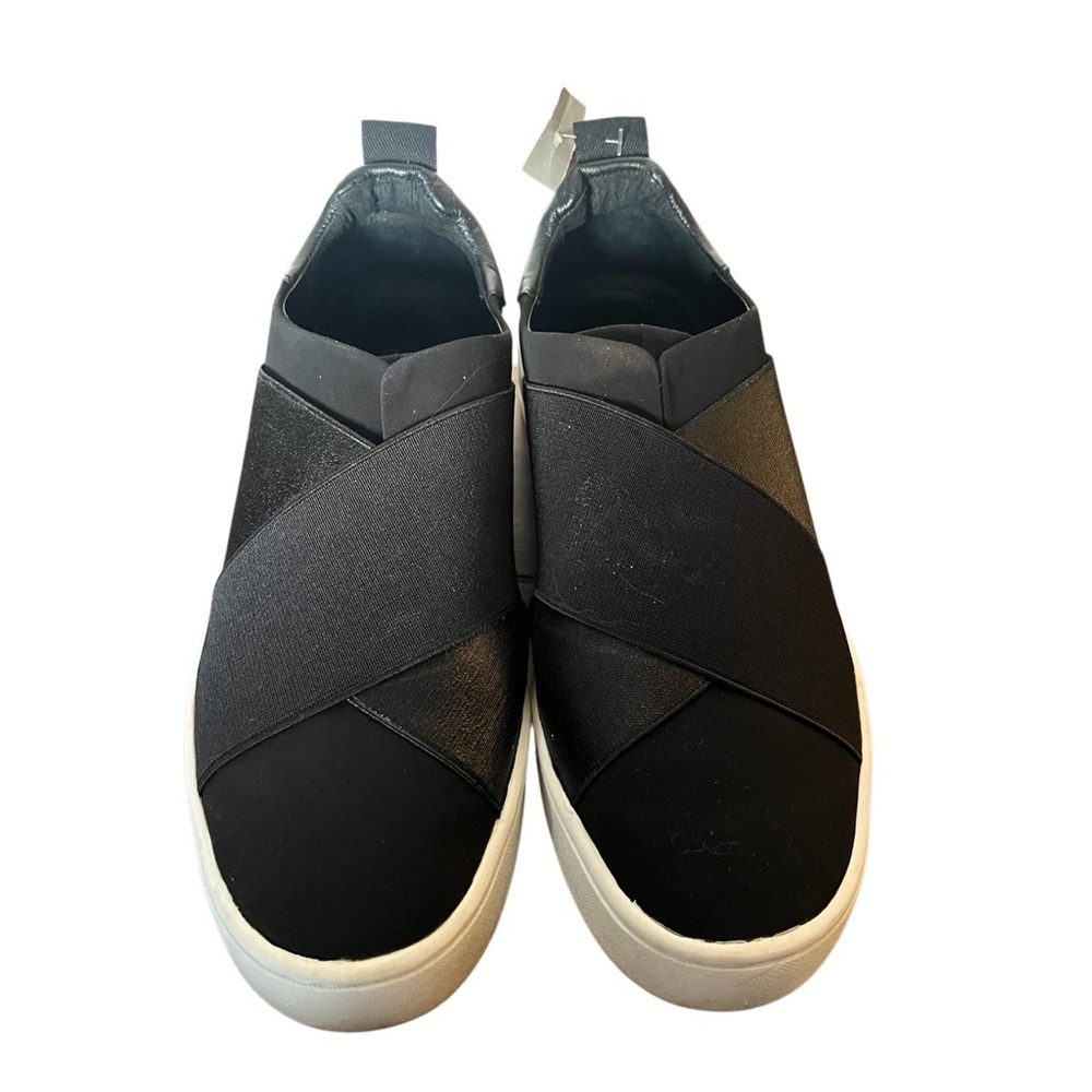 Donald Pliner Coley Black Platform Slip-On Sneakers- Size 8.5